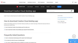How to download Creative Cloud desktop app - Adobe Help Center