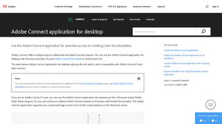 Adobe Connect application for desktop - Adobe Help Center
