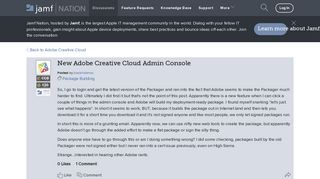 New Adobe Creative Cloud Admin Console | Discussion | Jamf Nation