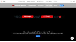 Adobe Creative Cloud for students and teachers | Adobe Creative Cloud