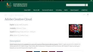 Adobe Creative Cloud - University of Miami Information Technology