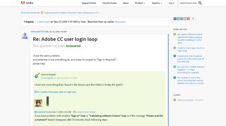 Re: Adobe CC user login loop | Adobe Community - Adobe Forums
