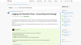Logging into Illustrator Draw - Access Required... | Adobe ...