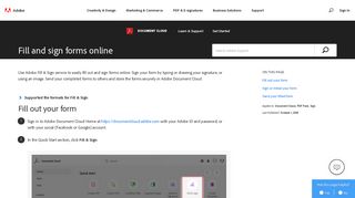 Fill and sign forms online - Adobe Help Center