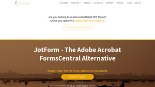JotForm - The Adobe Acrobat FormsCentral Alternative