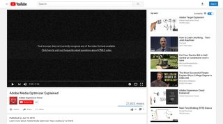 Adobe Media Optimizer Explained - YouTube