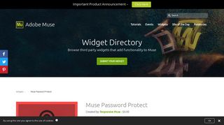 Muse Password Protect – Adobe Muse Widget Directory
