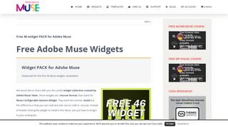 FREE Muse Widgets - Download free widgets for Adobe Muse