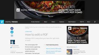 How to Edit a PDF | Digital Trends