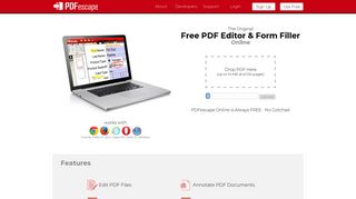 PDFescape - Free PDF Editor & Free PDF Form Filler