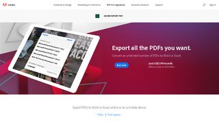 Export PDF to Word or Excel online | Adobe Export PDF