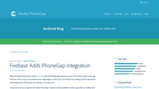 Firebase Adds PhoneGap Integration