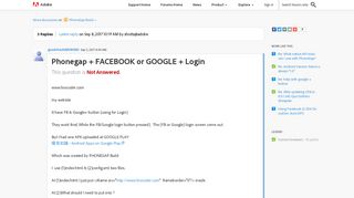 Phonegap + FACEBOOK or GOOGLE + Login | Adobe Community - Adobe Forums