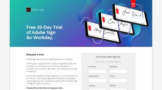 Free 30-Day Trial of Adobe Sign for Workday.