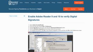 Enable Adobe Reader 9 and 10 to verify Digital Signatures