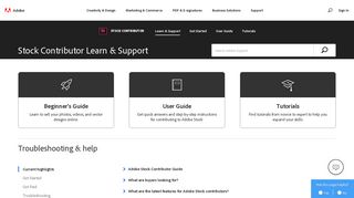 Stock Contributor Learn & Support - Adobe Help Center