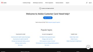 Contact Customer Care - Adobe Help Center