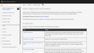 Adobe Target product documentation - Adobe Target