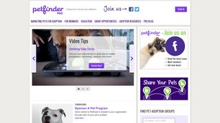 Petfinder Pro: Petfinder Shelter and Rescue Group Members login ...