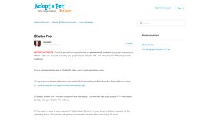 Shelter Pro – Adopt-a-Pet.com