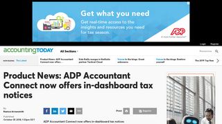 Product News: ADP Accountant Connect now ... - Accounting Today