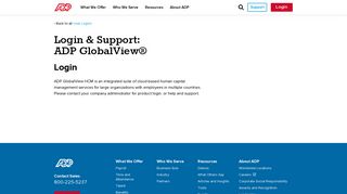 Login & Support: ADP GlobalView - ADP.com