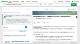 Adp hrb benefits administrator needed Jobs | Glassdoor