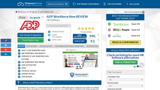 ADP Workforce Now Reviews: Overview, Pricing and Features