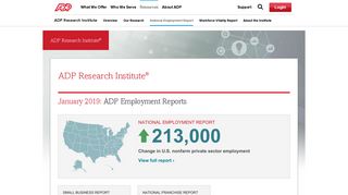 ADP Employment Reports | Home