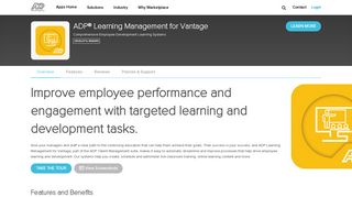 ADP® Learning Management for Vantage by ADP ... - ADP Marketplace