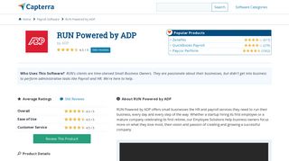 RUN Powered by ADP Reviews and Pricing - 2019 - Capterra