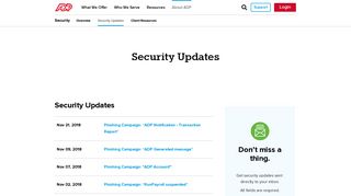 Security Alerts - ADP.com