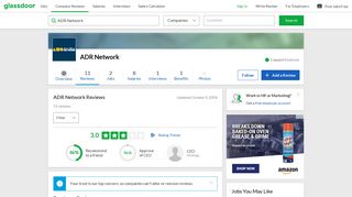 ADR Network Reviews | Glassdoor