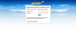 Adrialin Travel Agency-Login