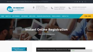 Online Registration - ADS Consultancy