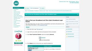 How to find your Broadband and Fibre Optic Broadband Login Details