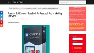 Adsviser 3.0 Review - Facebook Ad Research And Marketing Software