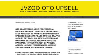 Adsviser 3.0 PRO | JVZOO OTO UPSELL