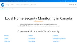 ADT Security Services in Canada