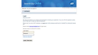 Job Search - User Sign In