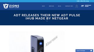 ADT Releases new ADT Pulse Ihub by Netgear - Zions Security