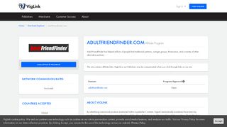 adultfriendfinder.com Affiliate Program - VigLink