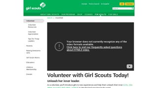 Volunteer - Girl Scouts