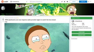 MRW adultswim.com now requires cable provider logins to watch the ...