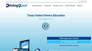 DrivingQuest – Texas Online Drivers Ed