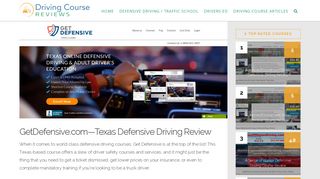 GetDefensive - Texas Defensive Driving - Driving Course Reviews