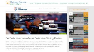 Get Defensive - Texas Adult Drivers Ed - Driving Course Reviews
