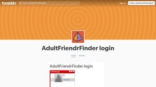 AdultFriendrFinder login