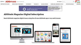 ADDitude Magazine Digital Subscription Benefits + Login