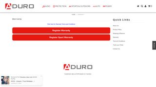 Warranty – Aduro Products